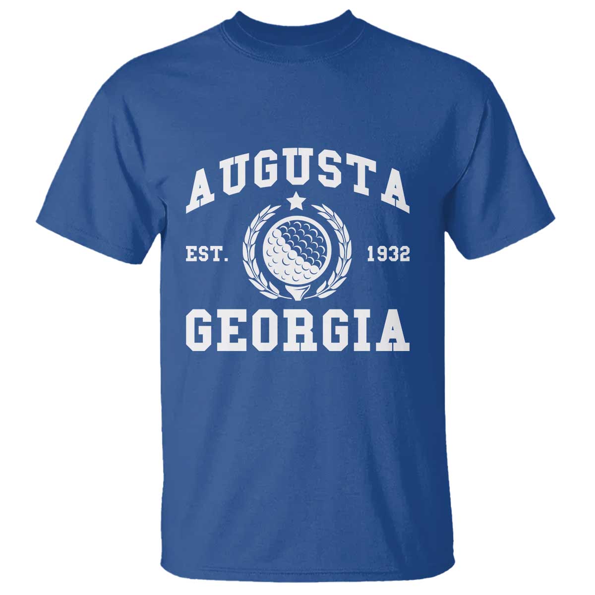 Generic Augusta Georgia T Shirt Vintage Style Golf Pullover Golf Lover Gift TS10 Royal Blue Print Your Wear