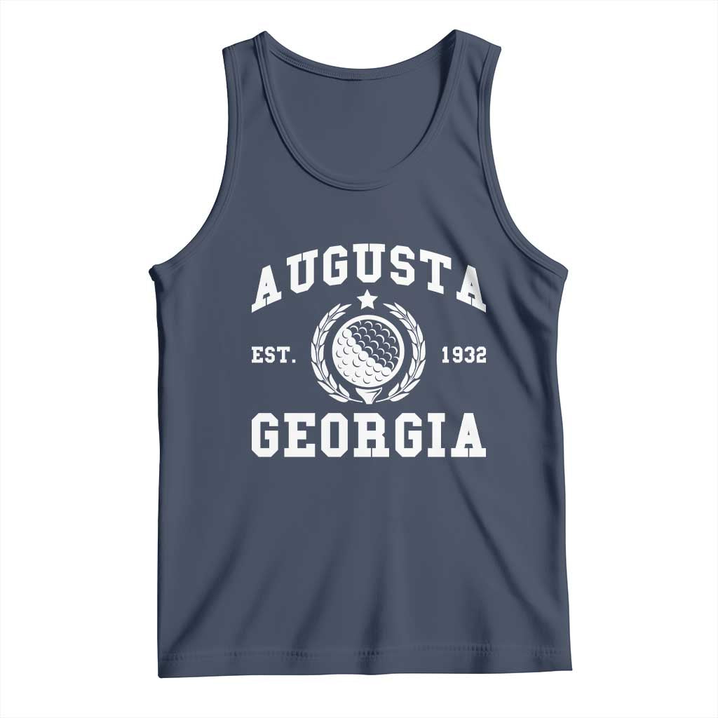 Generic Augusta Georgia Tank Top Vintage Style Golf Pullover Golf Lover Gift TS10 Navy Print Your Wear