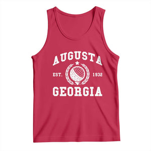 Generic Augusta Georgia Tank Top Vintage Style Golf Pullover Golf Lover Gift TS10 Red Print Your Wear