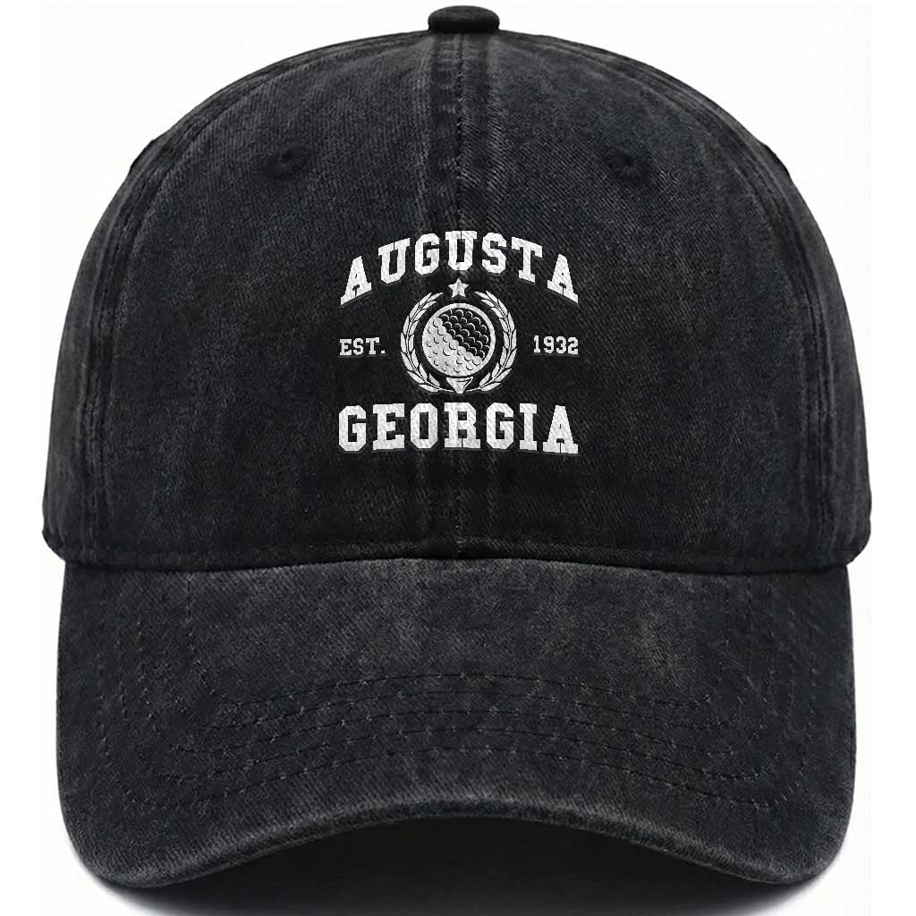 Generic Augusta Georgia Washed Cotton Baseball Cap Vintage Style Golf Pullover Golf Lover Gift TS10 Print Your Wear