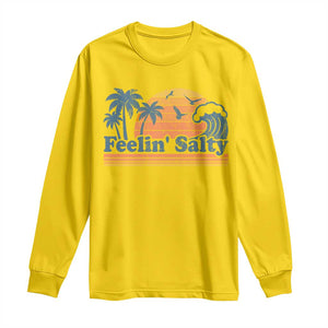 Funny Feelin Salty Long Sleeve Shirt Retro Beach Summer Vacation TS10 Daisy Print Your Wear