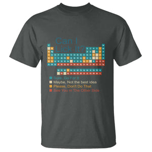 Can I Lick It Periodic Table T Shirt - Funny Chemistry Science Teacher Student Humor Tee TS10 Dark Heather Print Your Wear