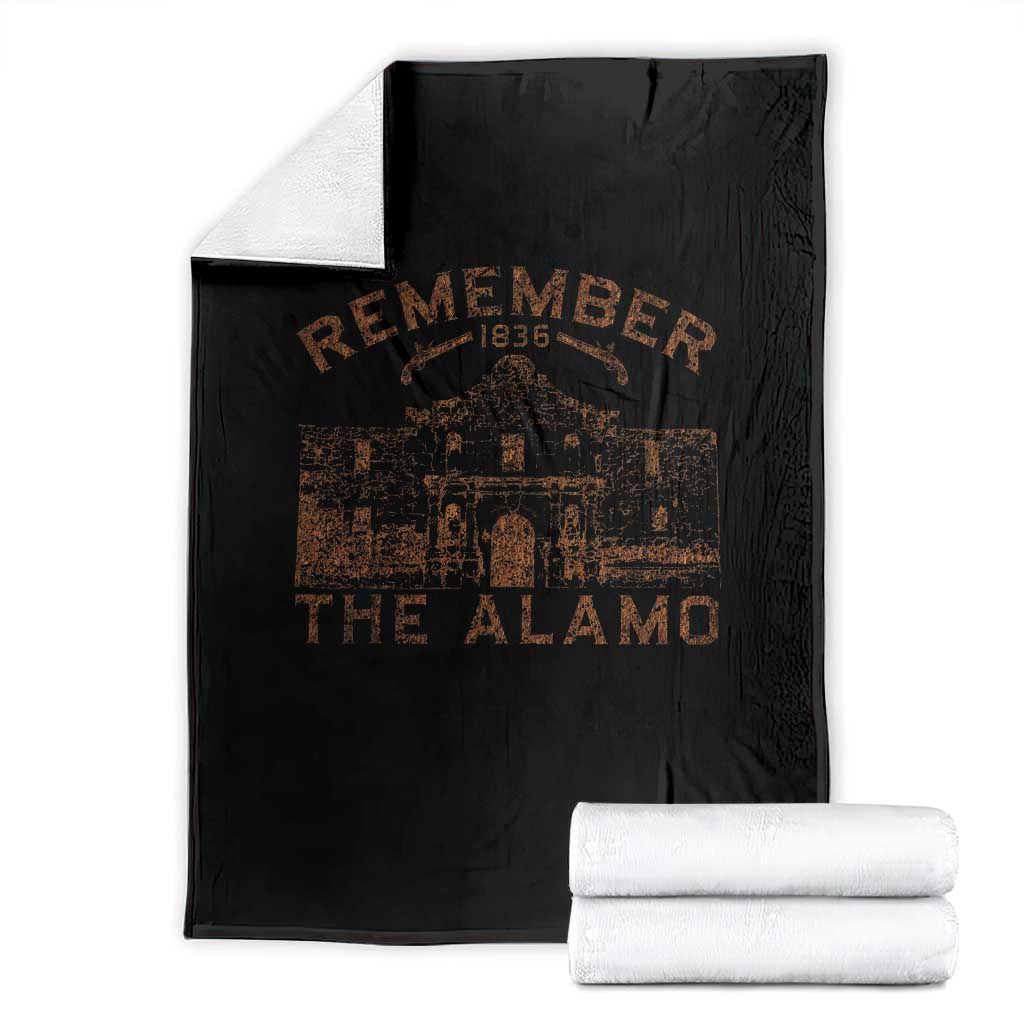 Remember The Alamo Throw Blanket Texas Souvenir History San Antonio Pride TS10 Black Print Your Wear
