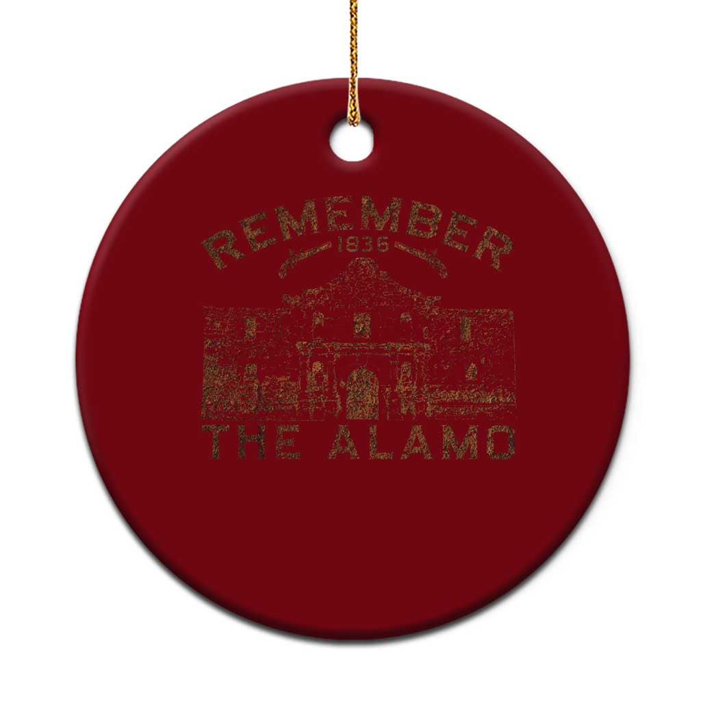 Remember The Alamo Ceramic Ornament Texas Souvenir History San Antonio Pride TS10 1pc Red Print Your Wear