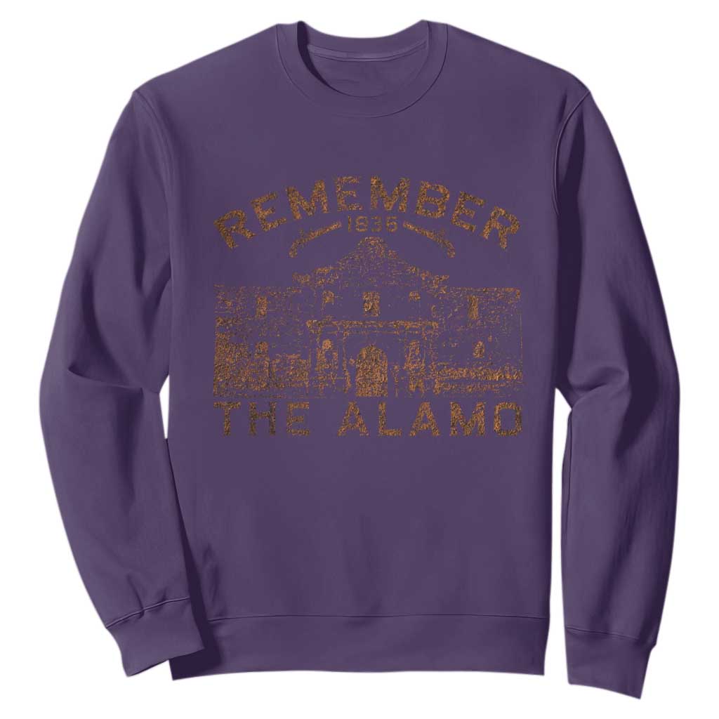 Remember The Alamo Sweatshirt Texas Souvenir History San Antonio Pride TS10 Purple Print Your Wear