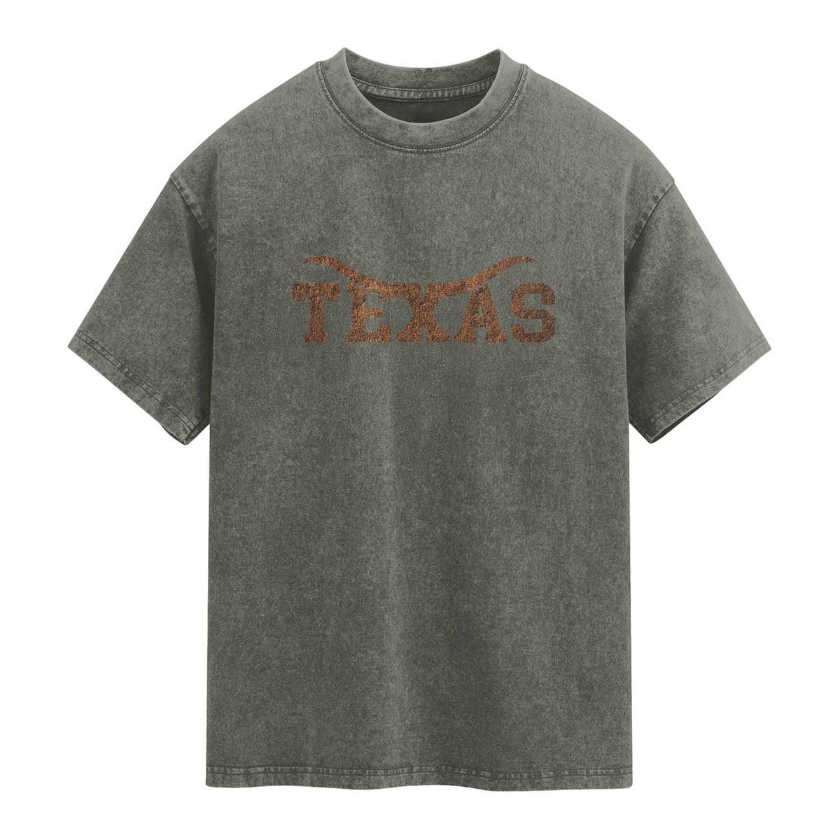 Texas Cowboys Washed Cotton T-Shirt Retro Western American