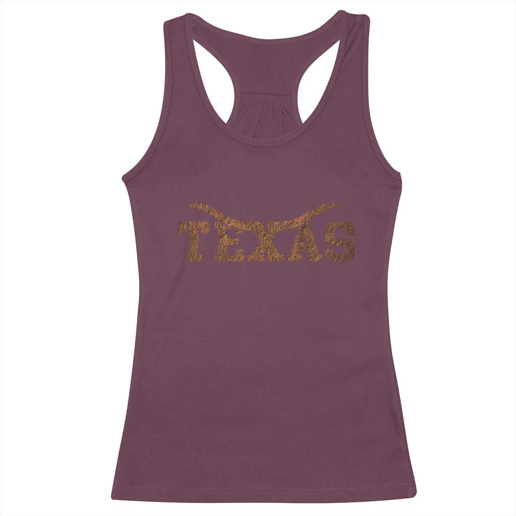 Texas Cowboys Racerback Tank Top Retro Western American TS10 Maroon Print Your Wear