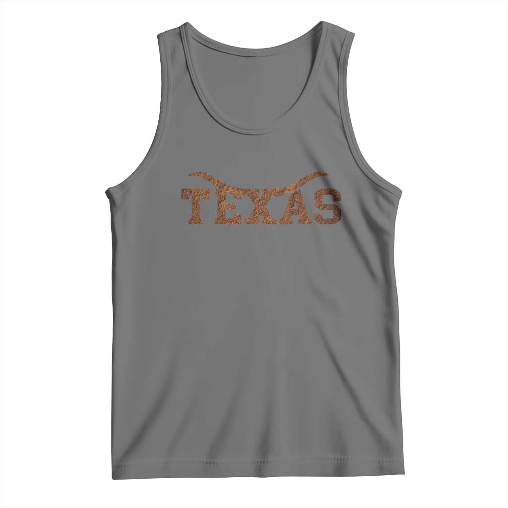 Texas Cowboys Tank Top Retro Western American TS10 Black Heather Print Your Wear