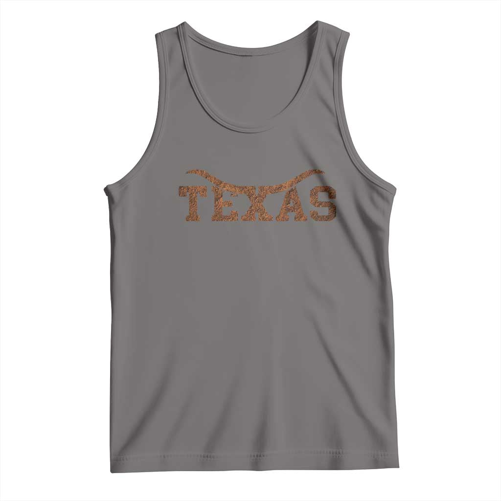 Texas Cowboys Tank Top Retro Western American TS10 Deep Heather Print Your Wear