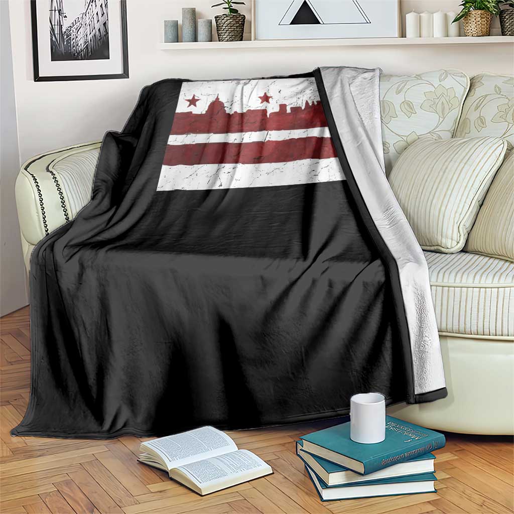 Washington DC Flag Throw Blanket TS10 Print Your Wear