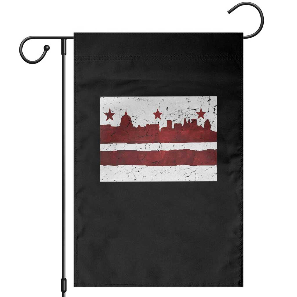 Washington DC Flag Garden Flag TS10 Black Print Your Wear