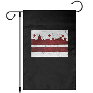Washington DC Flag Garden Flag TS10 Black Print Your Wear
