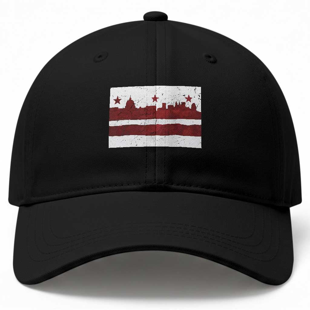 Washington DC Flag Baseball Cap TS10 Print Your Wear