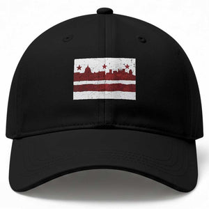 Washington DC Flag Baseball Cap TS10 Print Your Wear