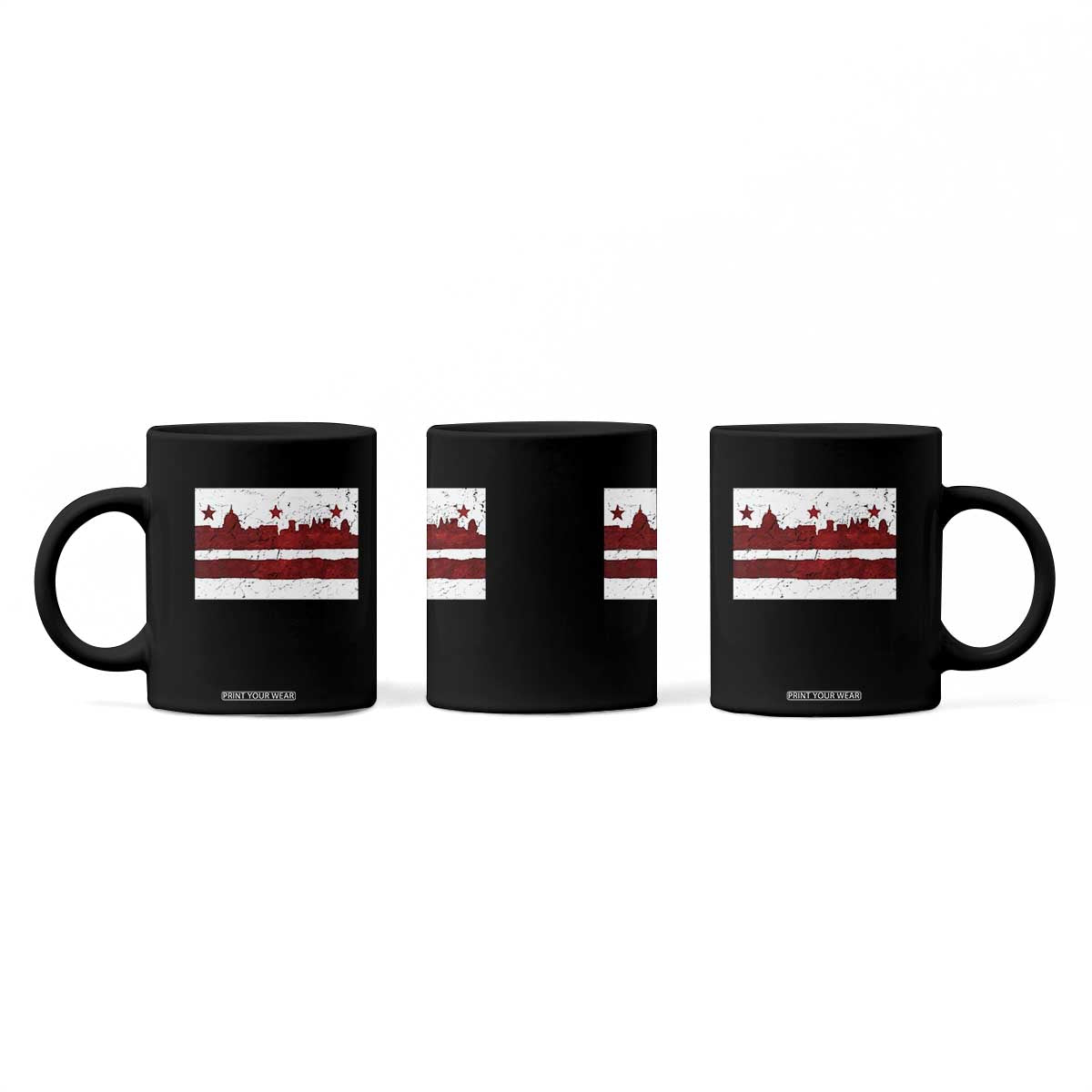 Washington DC Flag Coffee Mug TS10 Print Your Wear