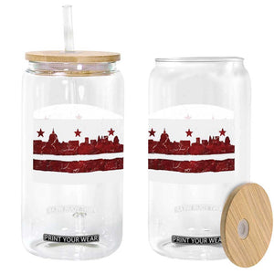 Washington DC Flag Glass Can TS10 Print Your Wear
