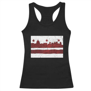 Washington DC Flag Racerback Tank Top TS10 Black Print Your Wear
