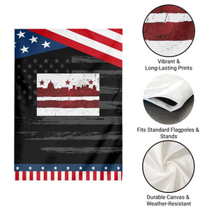Washington DC Flag Garden Flag TS10 Print Your Wear