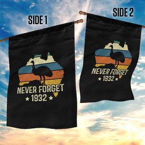 Never Forget 1932 Emu War Garden Flag Funny Emu Lover Zookeeper TS10 Print Your Wear