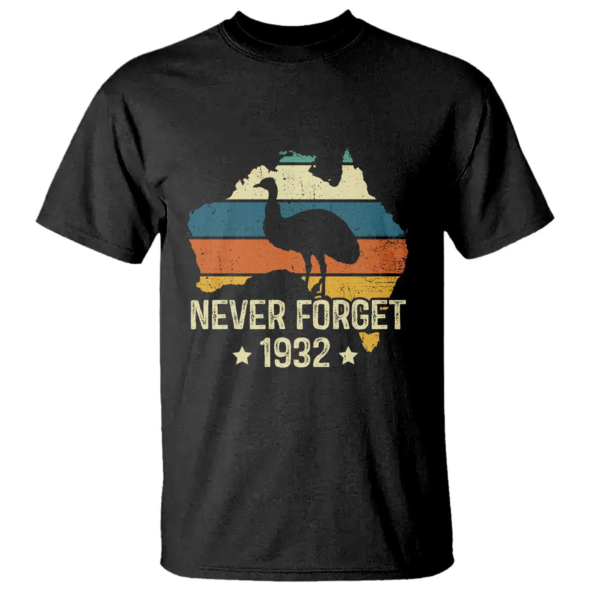 Never Forget 1932 Emu War T Shirt Funny Emu Lover Zookeeper TS10 Black Print Your Wear
