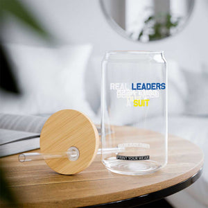 Support Ukraine Glass Can Real Leaders Dont Need Suits TS10 Print Your Wear