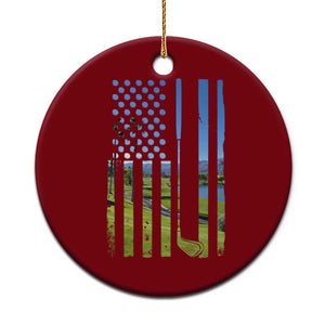 American Flag Golf Ceramic Ornament Golfer Funny Golf Club Golfing TS10 1pc Red Print Your Wear