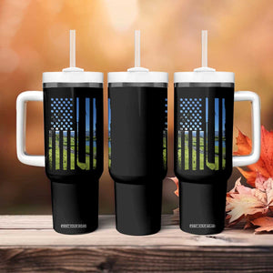 American Flag Golf Tumbler With Handle Golfer Funny Golf Club Golfing TS10 Print Your Wear