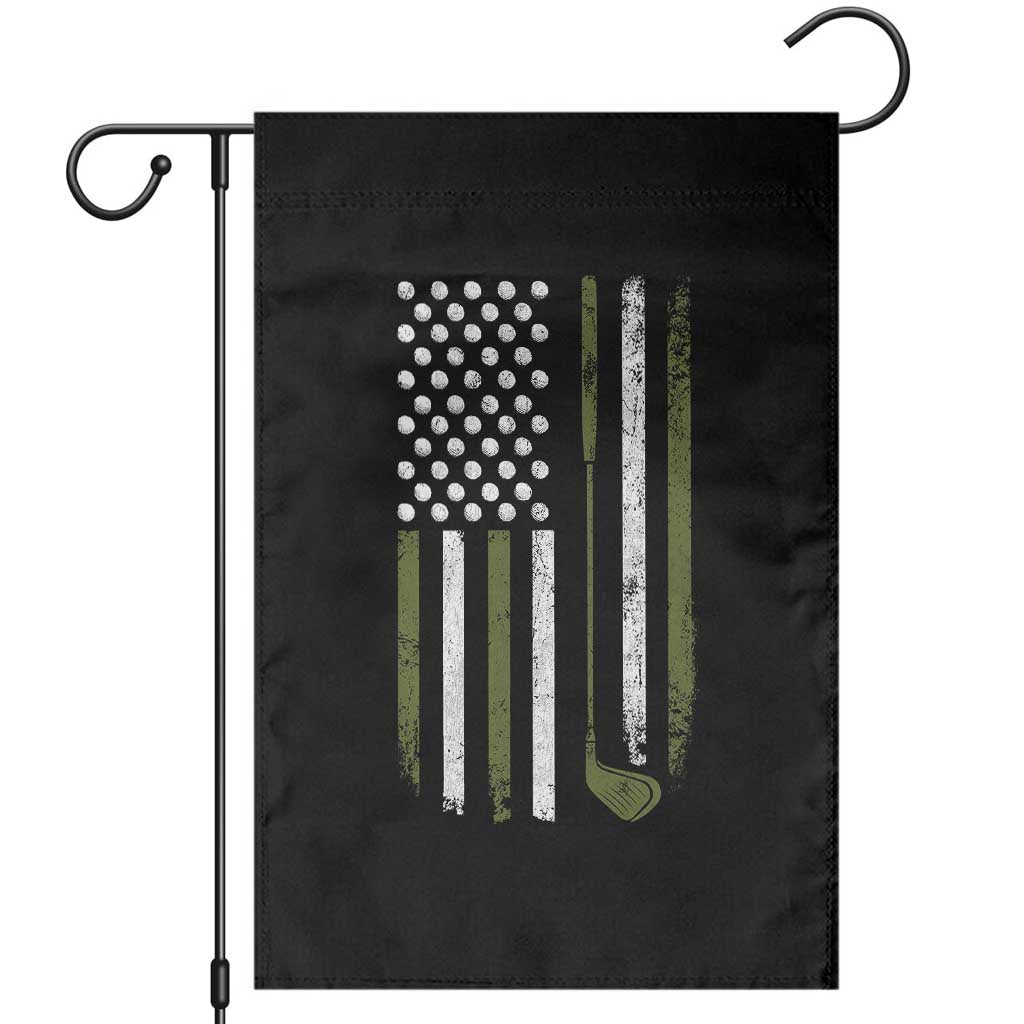 Retro American Flag Golf Garden Flag Golfer Funny Golf Club Golfing TS10 Black Print Your Wear