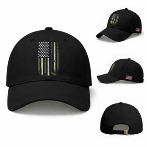Retro American Flag Golf Baseball Cap Golfer Funny Golf Club Golfing TS10 Baseball Cap Universal Fit Black Print Your Wear