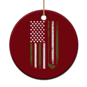Retro American Flag Golf Ceramic Ornament Golfer Funny Golf Club Golfing TS10 1pc Red Print Your Wear