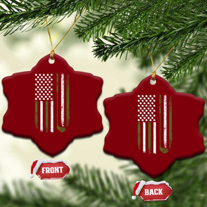 Retro American Flag Golf Ceramic Ornament Golfer Funny Golf Club Golfing TS10 Print Your Wear