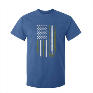 Retro American Flag Golf T Shirt For Kid Golfer Funny Golf Club Golfing TS10 Royal Blue Print Your Wear