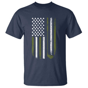 Retro American Flag Golf T Shirt Golfer Funny Golf Club Golfing TS10 Navy Print Your Wear