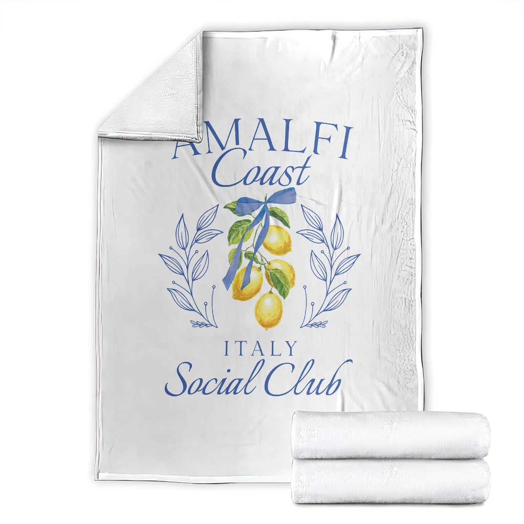 Amalfi Coast Throw Blanket Sorrento Italy Vacation Gift TS10 White Print Your Wear