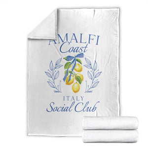 Amalfi Coast Throw Blanket Sorrento Italy Vacation Gift TS10 White Print Your Wear