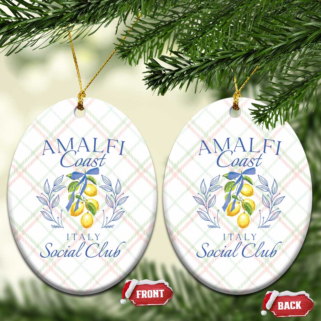 Amalfi Coast Ceramic Ornament Sorrento Italy Vacation Gift TS10 Print Your Wear