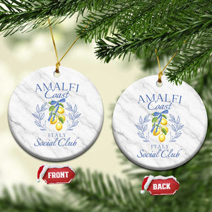 Amalfi Coast Ceramic Ornament Sorrento Italy Vacation Gift TS10 1pc White Marble Print Your Wear