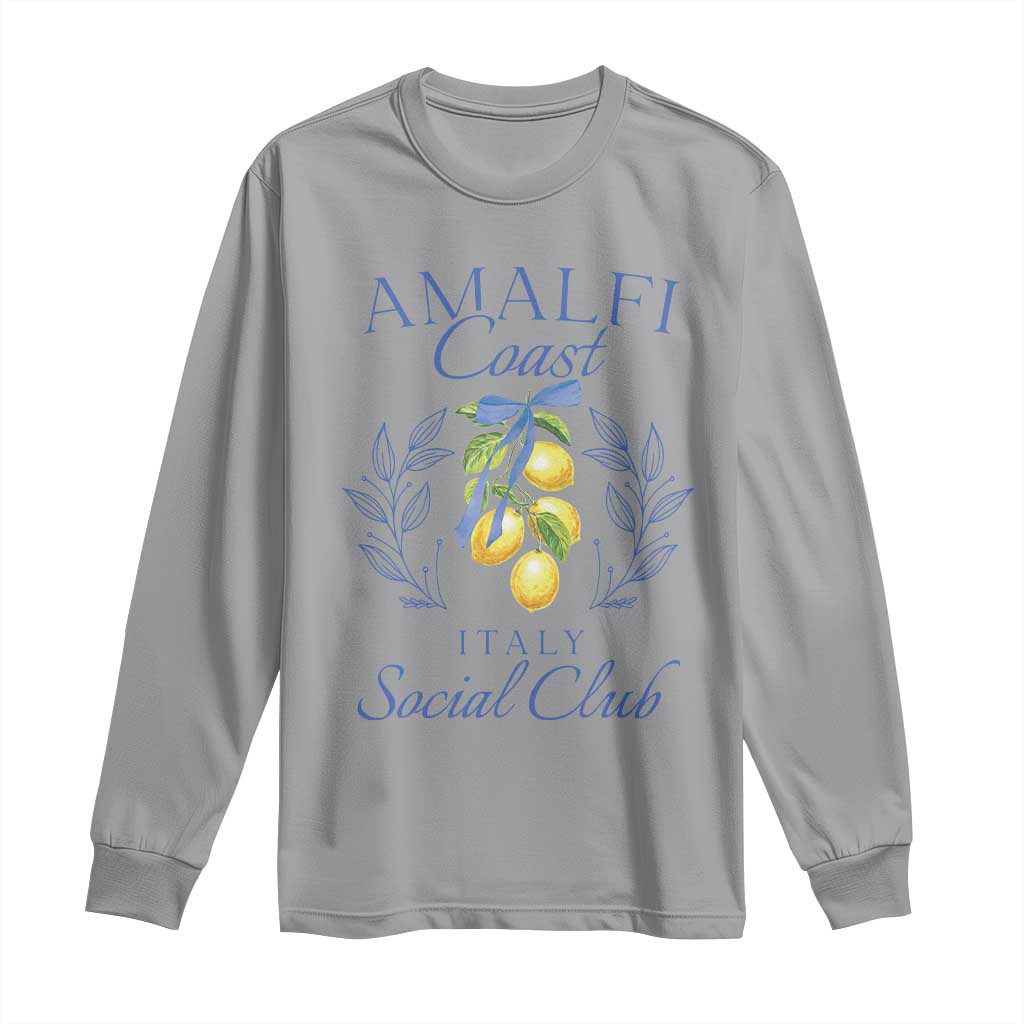 Amalfi Coast Long Sleeve Shirt Sorrento Italy Vacation Gift TS10 Sport Gray Print Your Wear