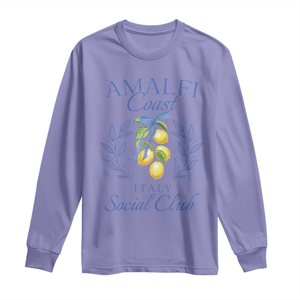 Amalfi Coast Long Sleeve Shirt Sorrento Italy Vacation Gift TS10 Violet Print Your Wear