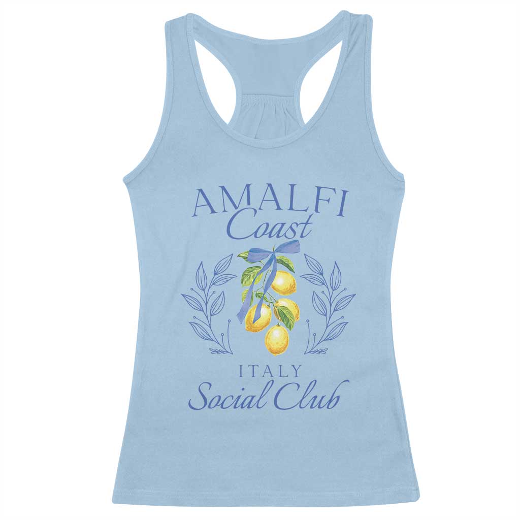 Amalfi Coast Racerback Tank Top Sorrento Italy Vacation Gift TS10 Light Blue Print Your Wear