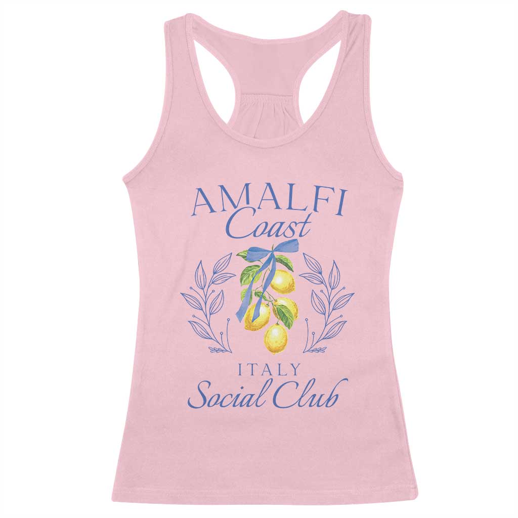 Amalfi Coast Racerback Tank Top Sorrento Italy Vacation Gift TS10 Light Pink Print Your Wear