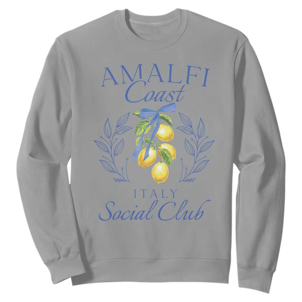 Amalfi Coast Sweatshirt Sorrento Italy Vacation Gift TS10 Sport Gray Print Your Wear