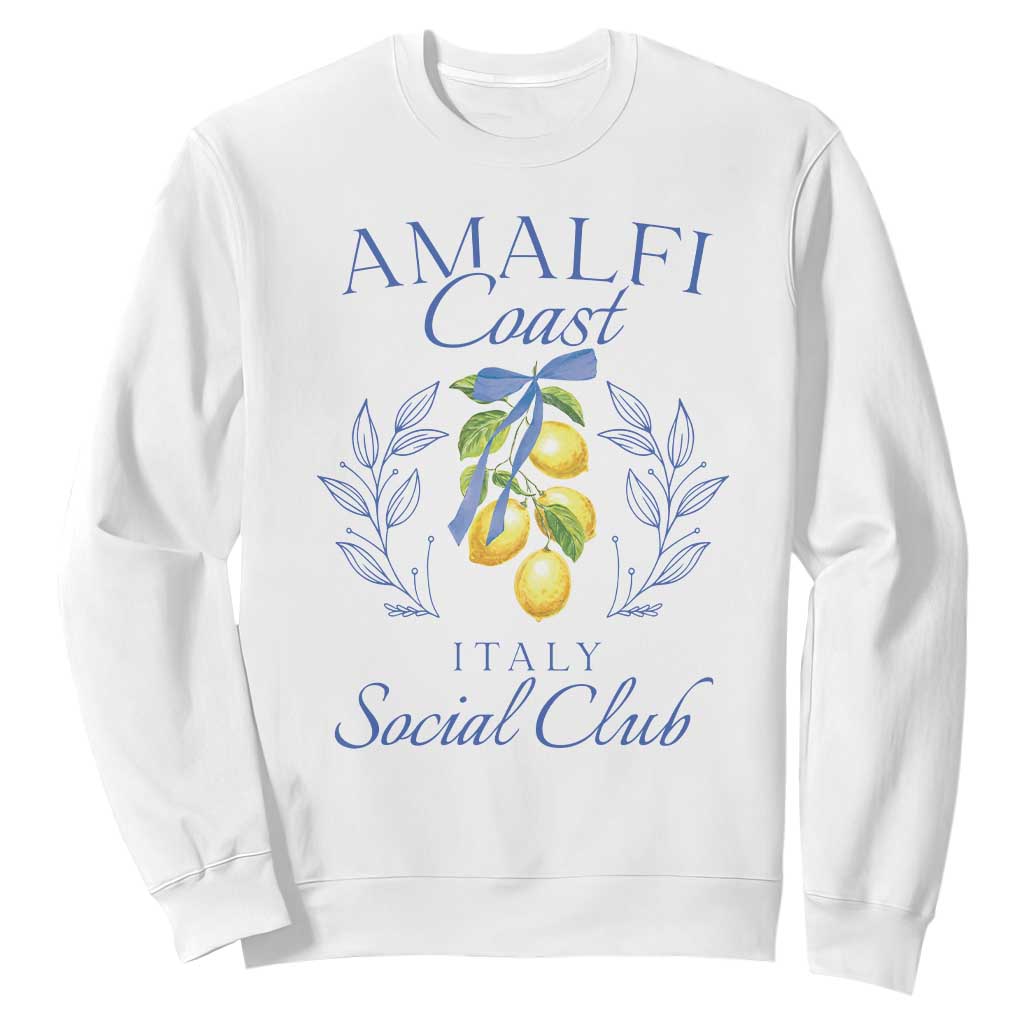 Amalfi Coast Sweatshirt Sorrento Italy Vacation Gift TS10 White Print Your Wear