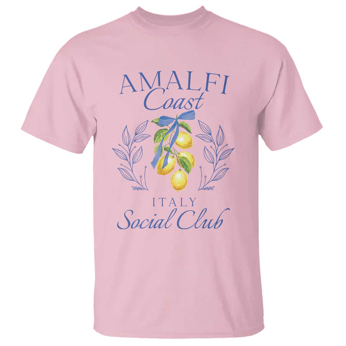 Amalfi Coast T Shirt Sorrento Italy Vacation Gift TS10 Light Pink Print Your Wear