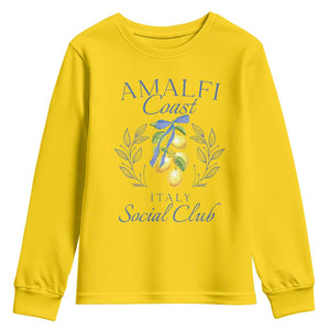 Amalfi Coast Youth Sweatshirt Sorrento Italy Vacation Gift TS10 Daisy Print Your Wear