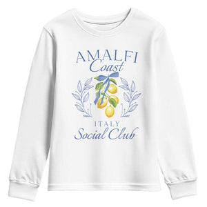 Amalfi Coast Youth Sweatshirt Sorrento Italy Vacation Gift TS10 White Print Your Wear