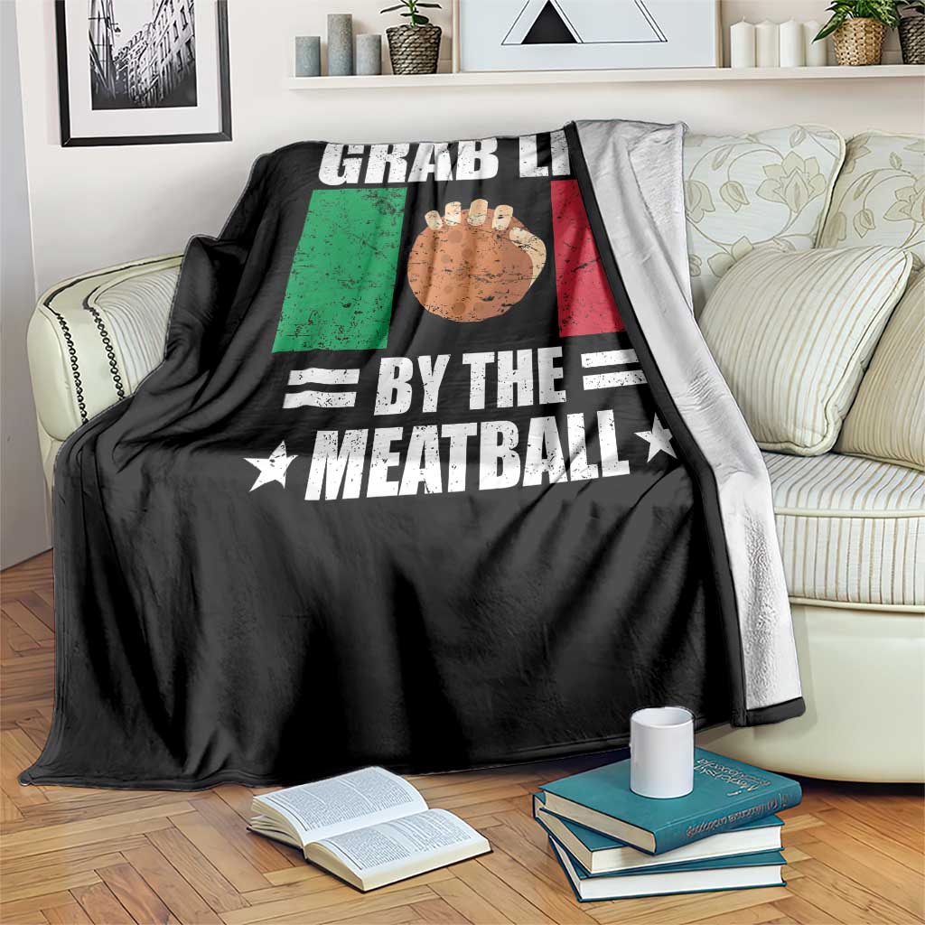 Funny Meatball Throw Blanket Italian Food Italy Flag TS10 Print Your Wear