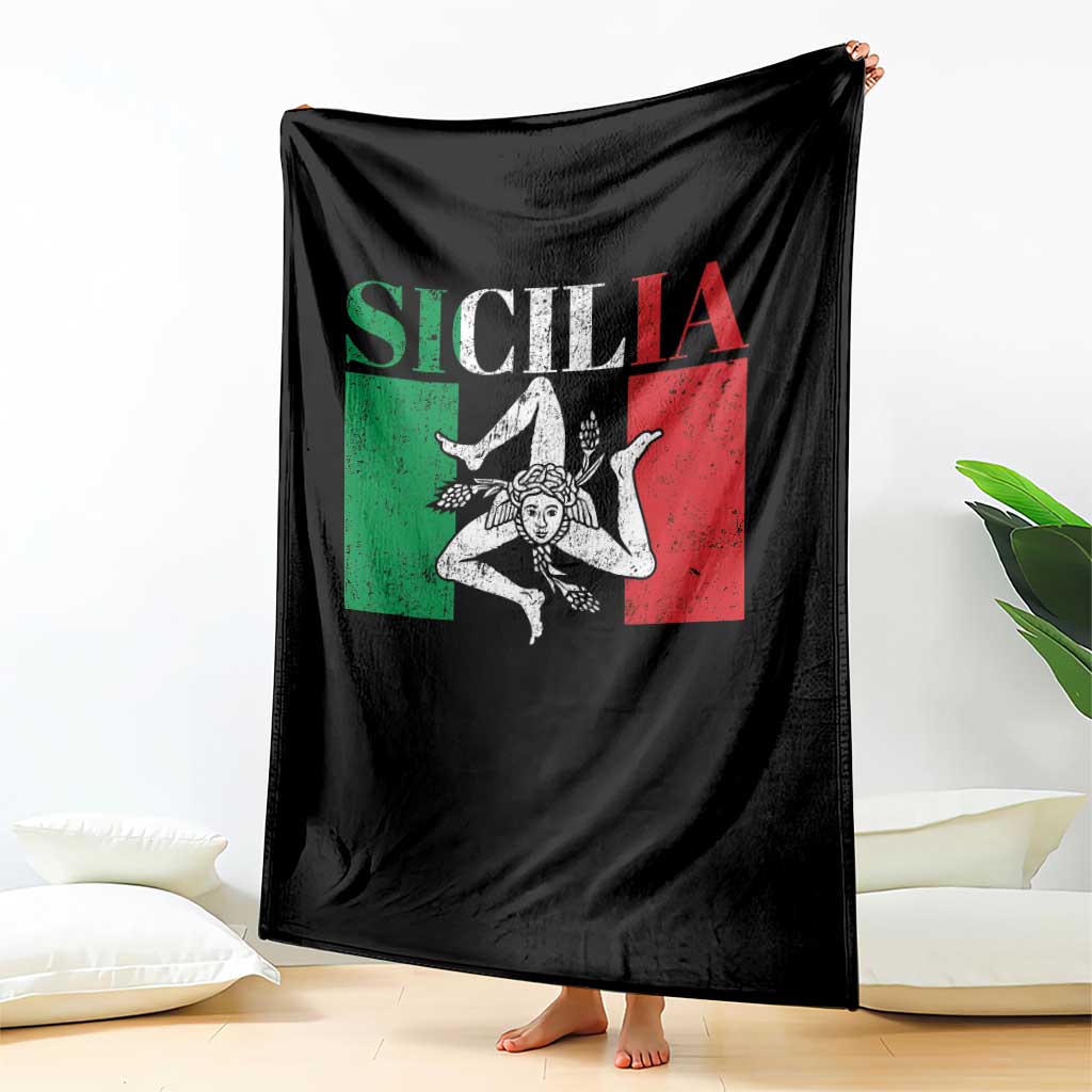 Italian Flag Throw Blanket Pisa Tower Colosseum Classic Scooter Retro TS10 Print Your Wear