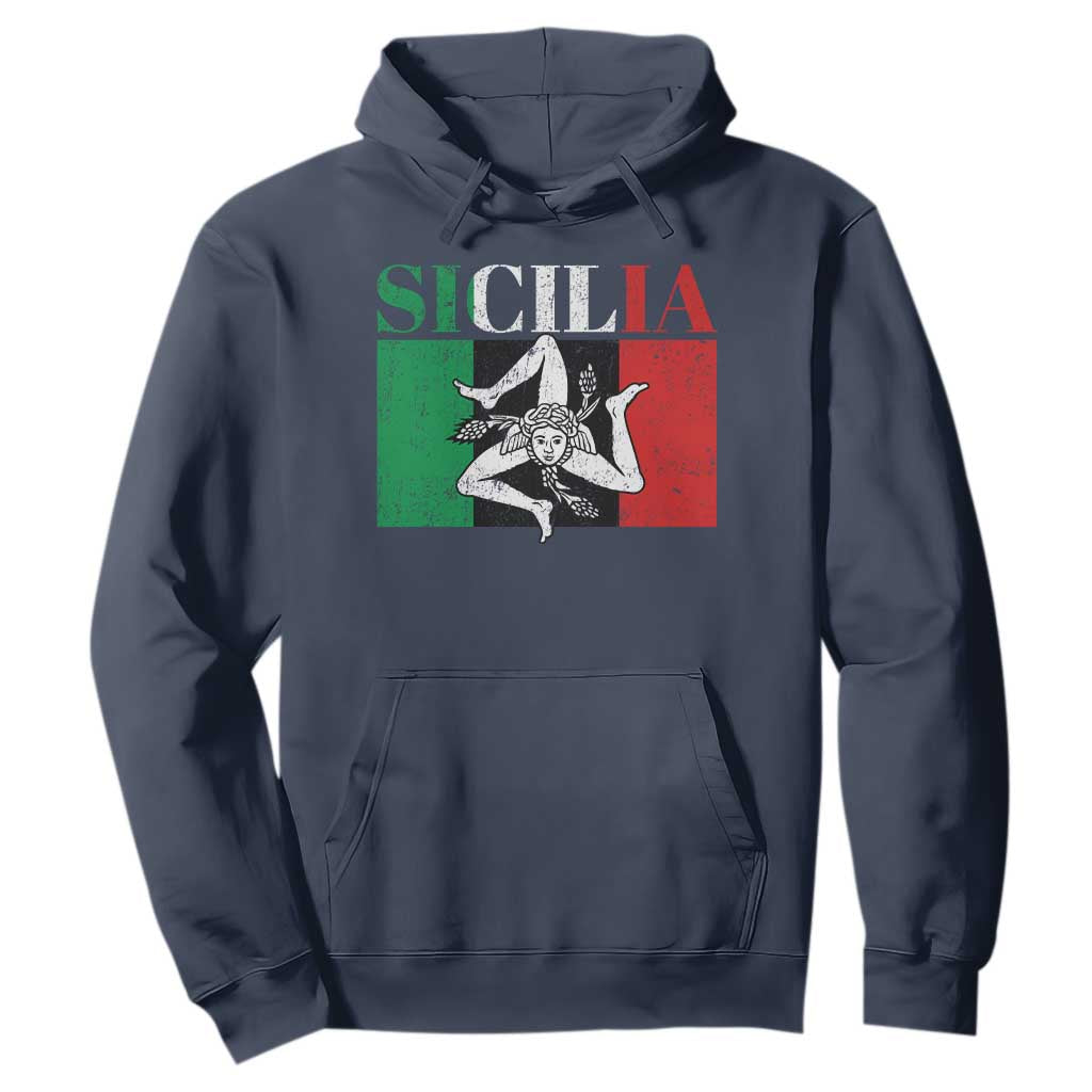 Italian Flag Hoodie Pisa Tower Colosseum Classic Scooter Retro TS10 Navy Print Your Wear