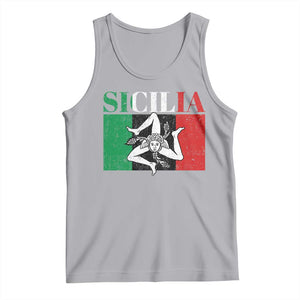 Italian Flag Tank Top Pisa Tower Colosseum Classic Scooter Retro TS10 Athletic Heather Print Your Wear